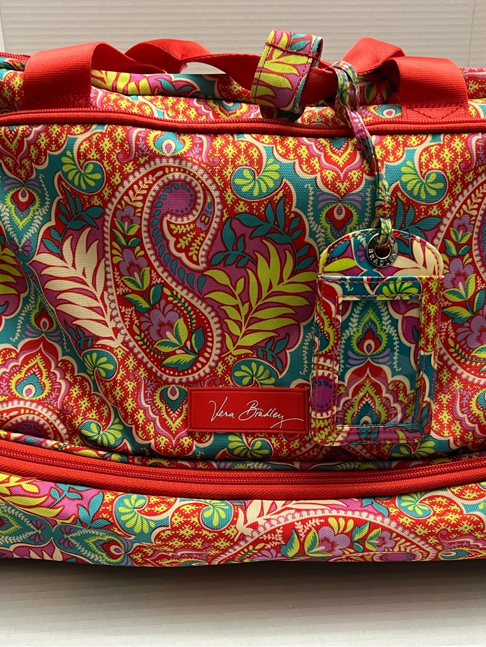 Vera Bradley Paisley in Paradise Duffle rolling Luggage